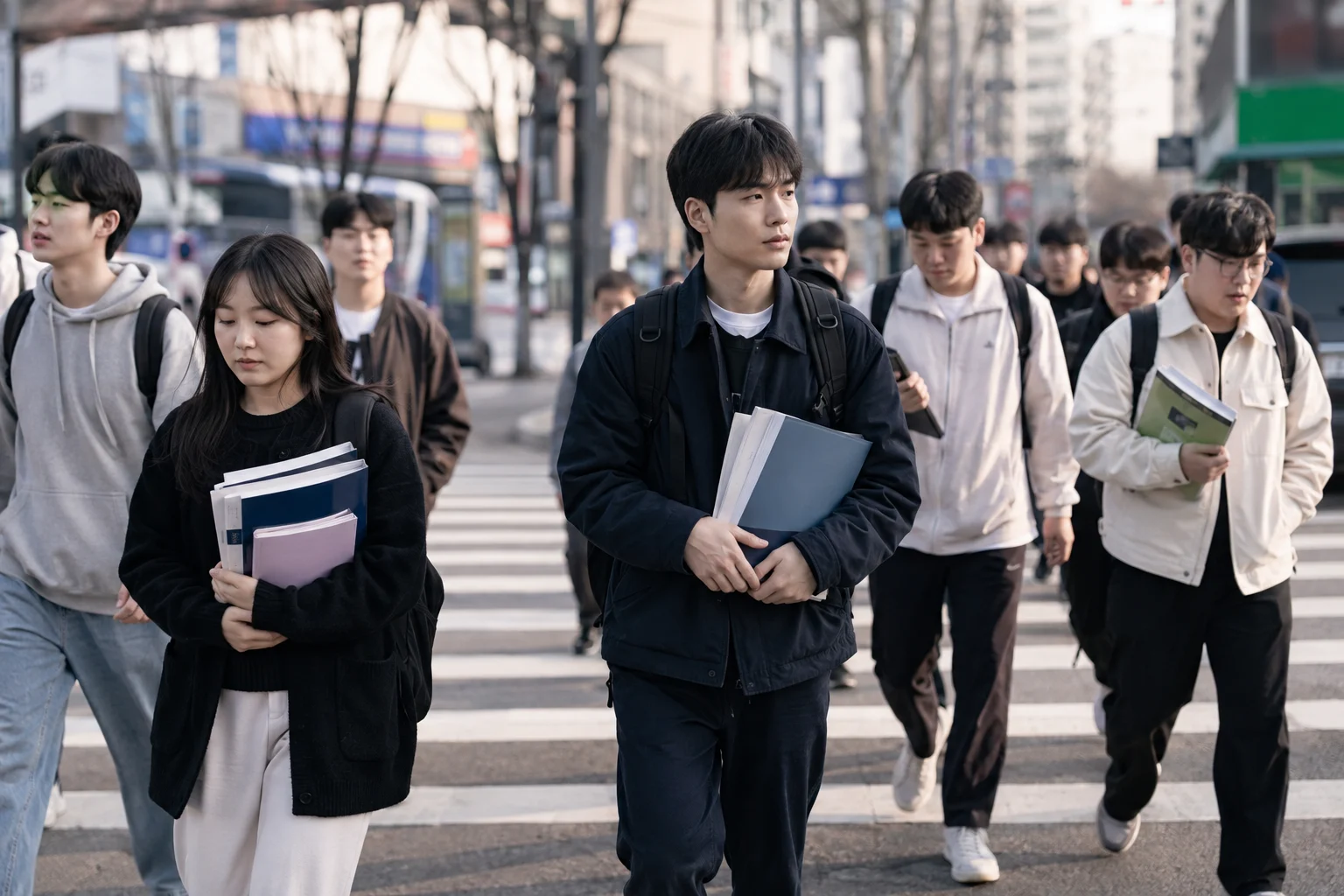 편입학원 선택 환경을 살펴보는 모습
