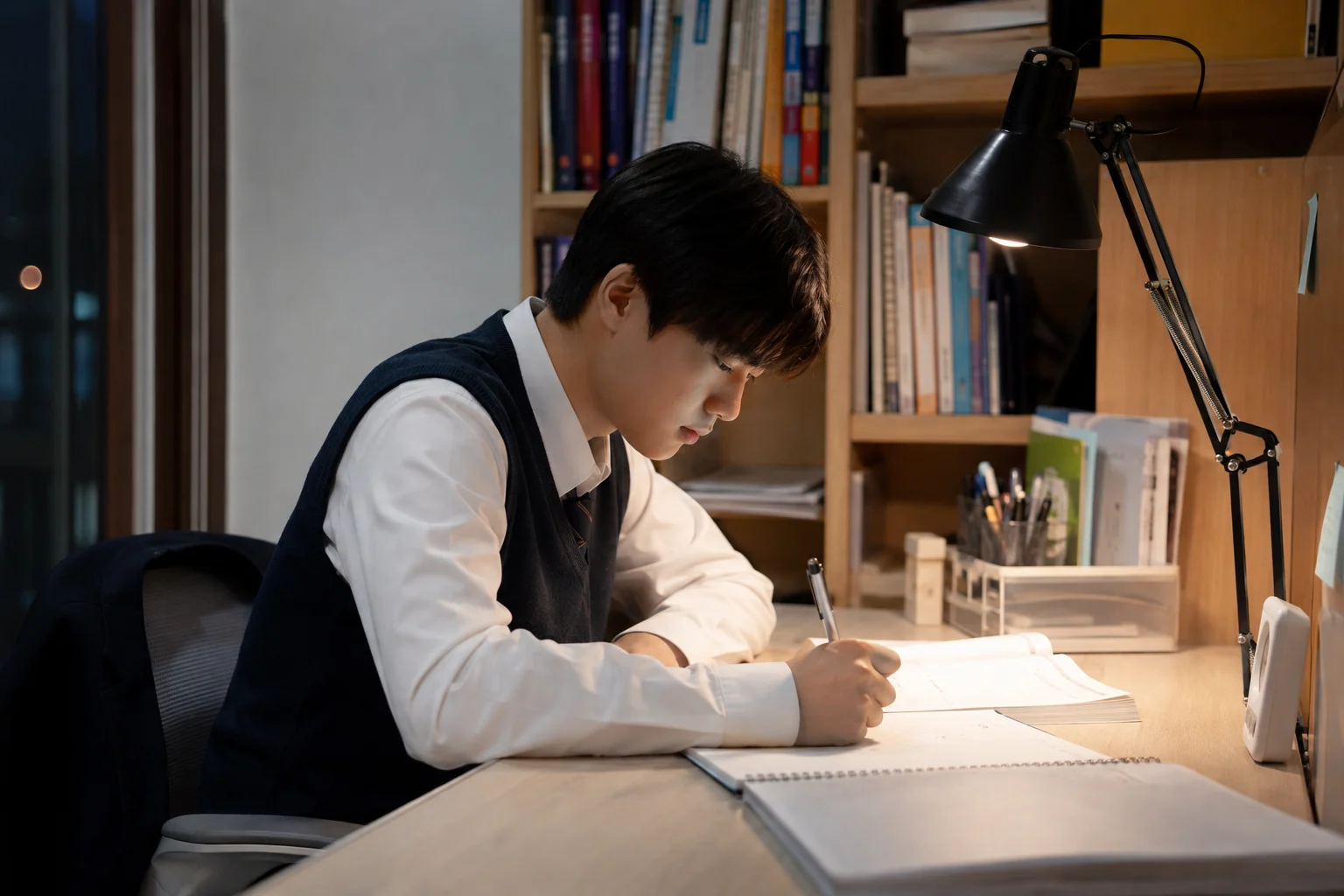 기숙학원 비용 선택 환경을 살펴보는 모습